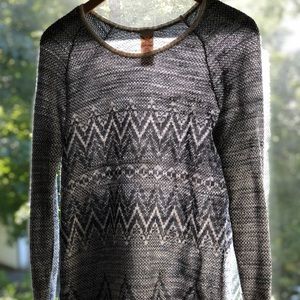 Long knit sweater
